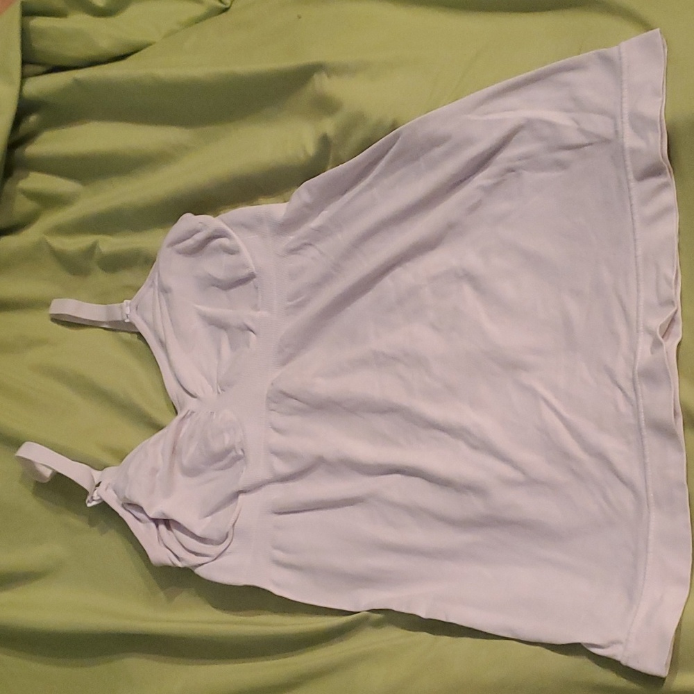 White long nursing cami medium